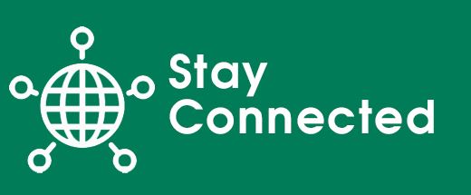 Green Stay Connected Button