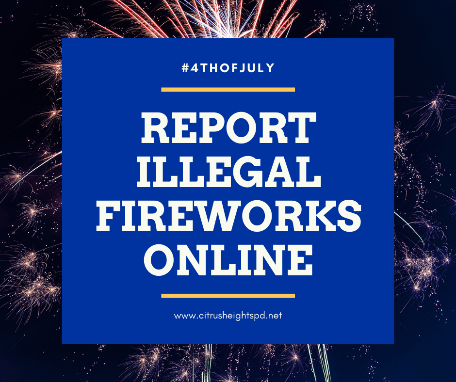 Fireworks online reporting image blue