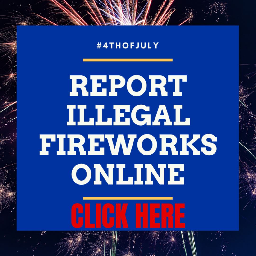 Fireworks online reporting image blue