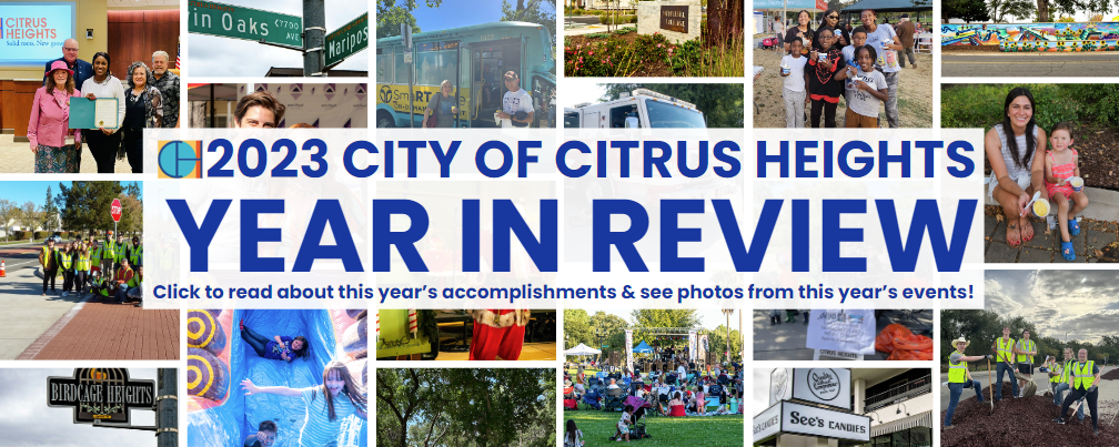 Photos of different community aspects.