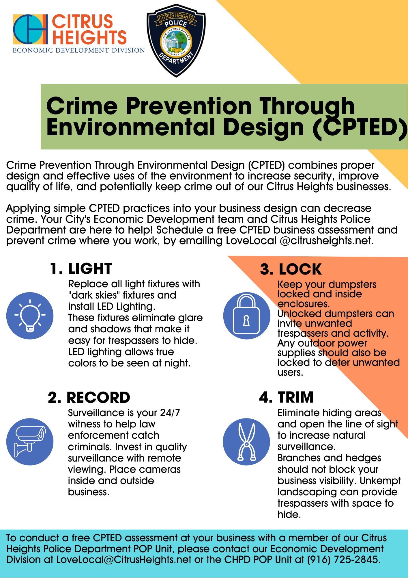 Crime Prevention Through Environmental Design Flyer Opens in new window