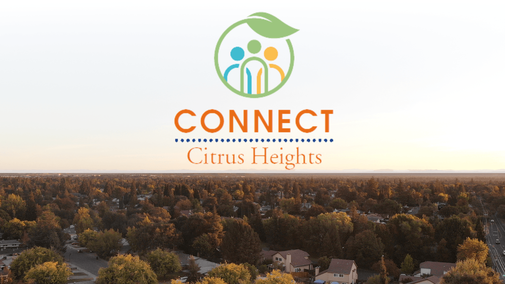 Connect Citrus Heights Logo Over Skyline