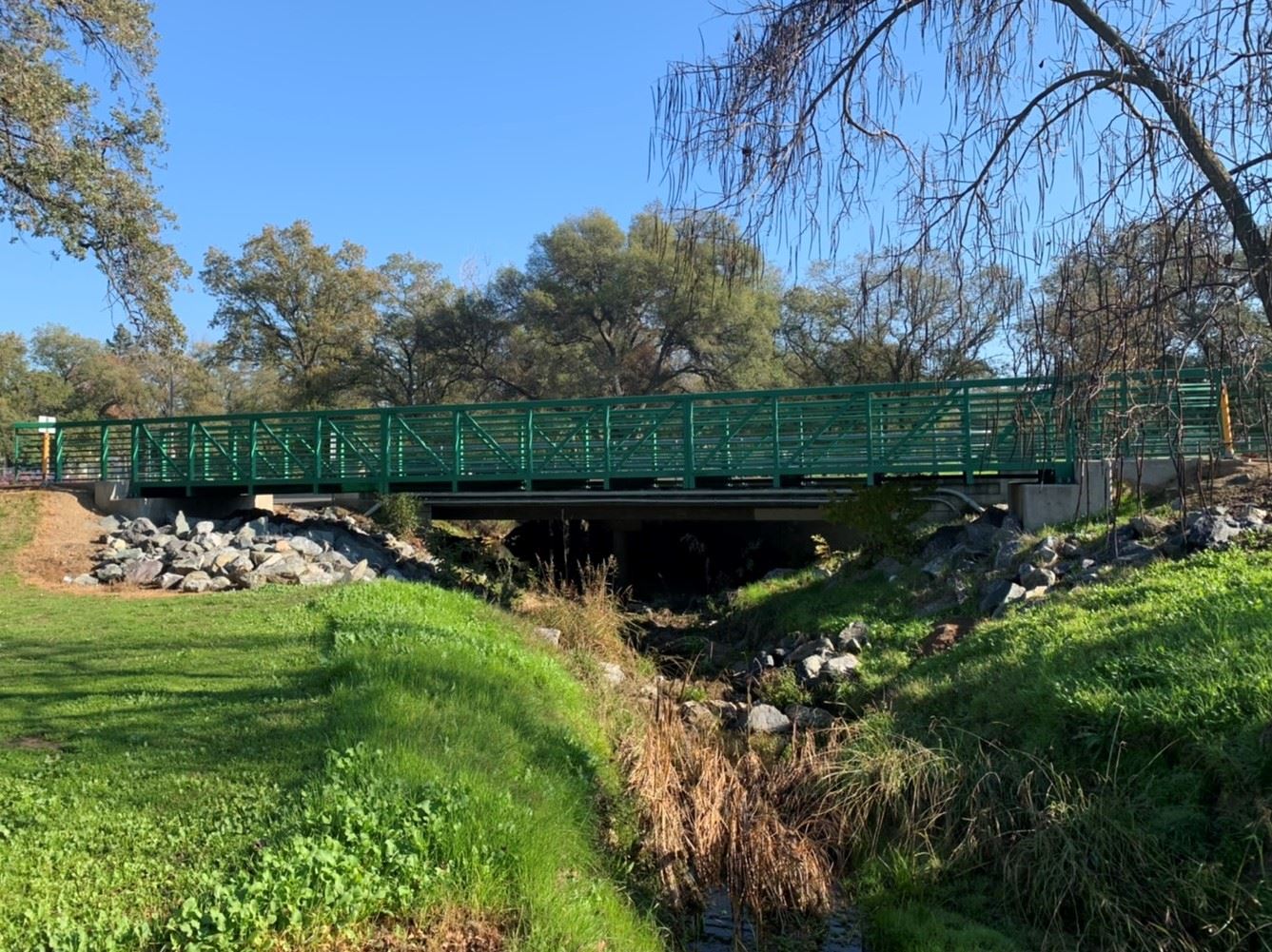 Rusch Park Bridge shown as an example of bridge style for Arcade-Cripple Creek Trail
