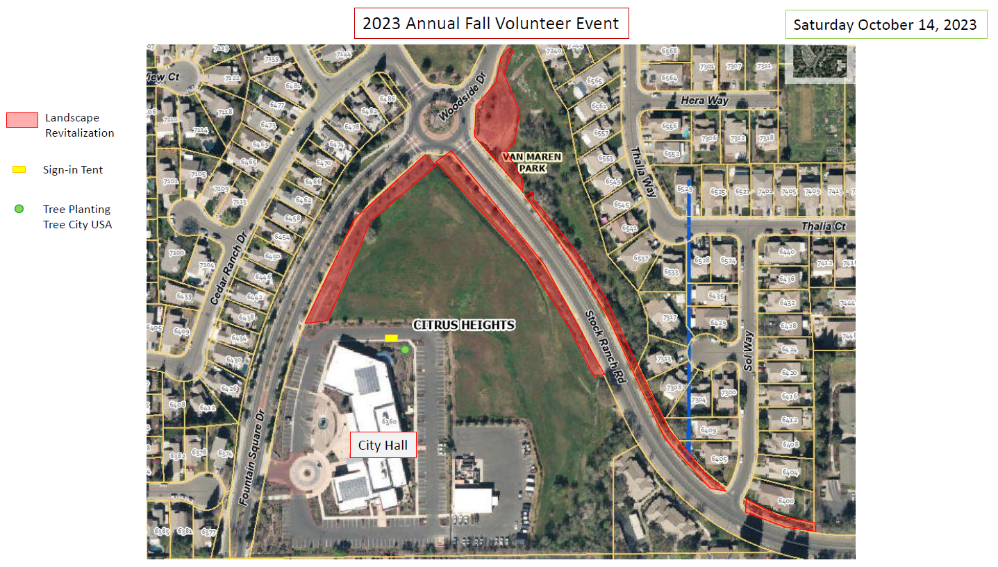 Fall Volunteer Event Map