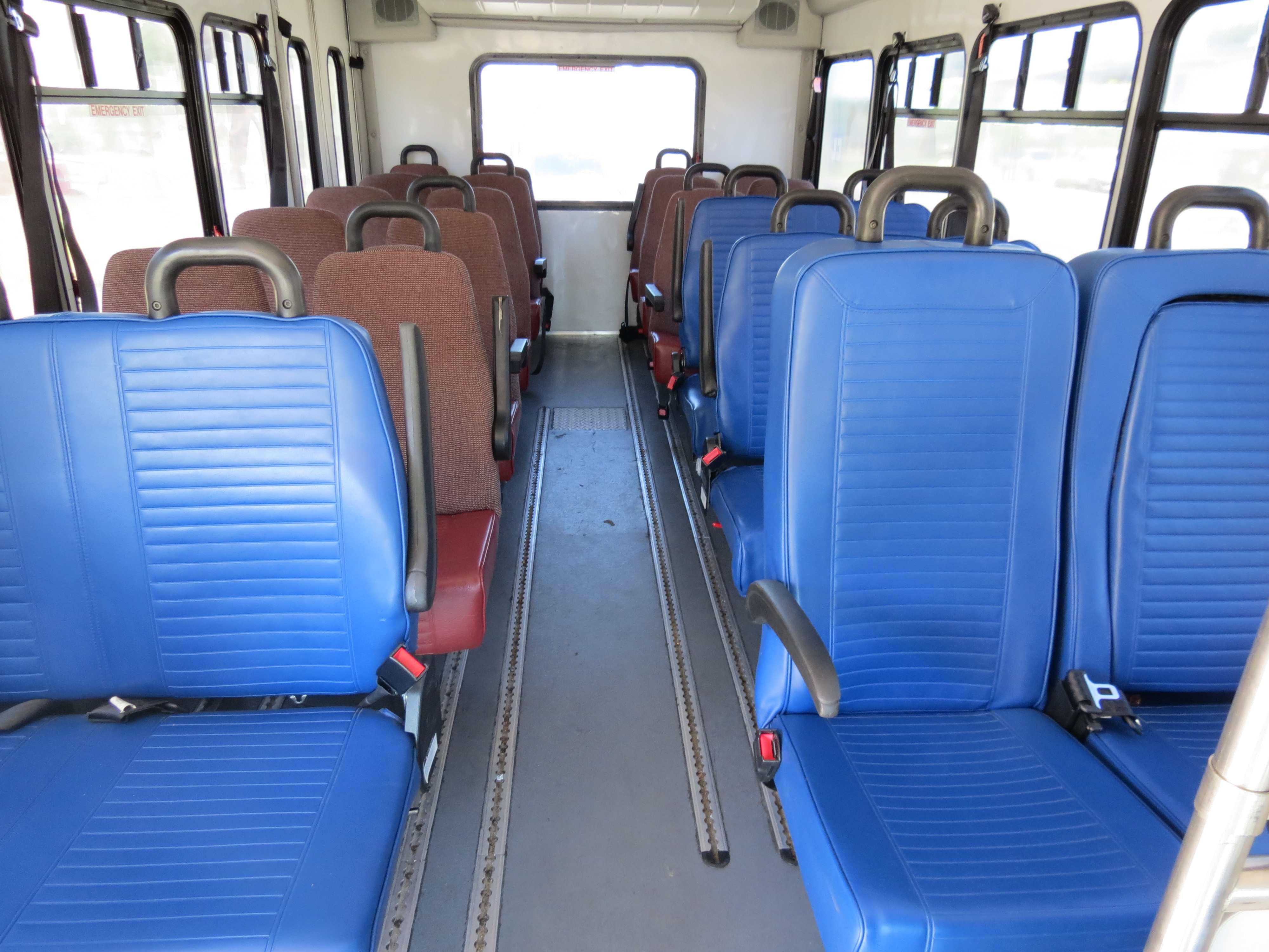 Seats inside the bus