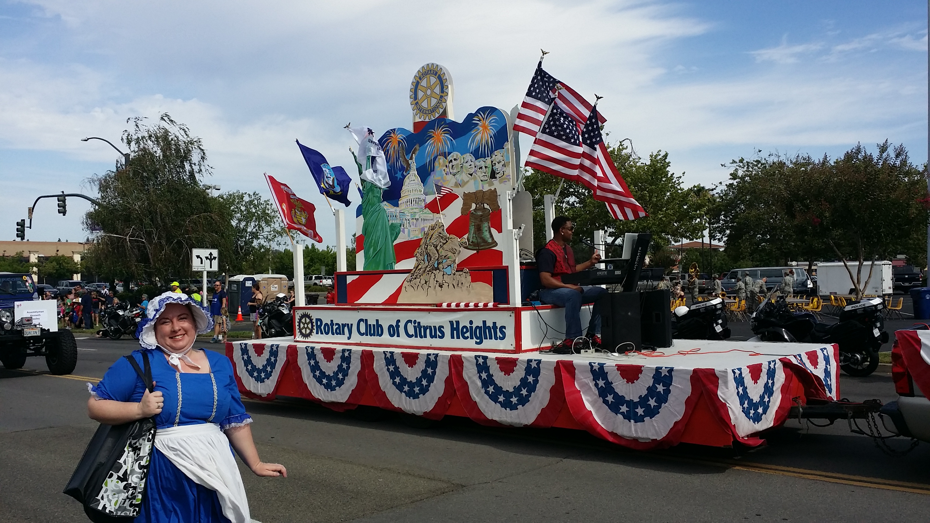 The Rotary Club float