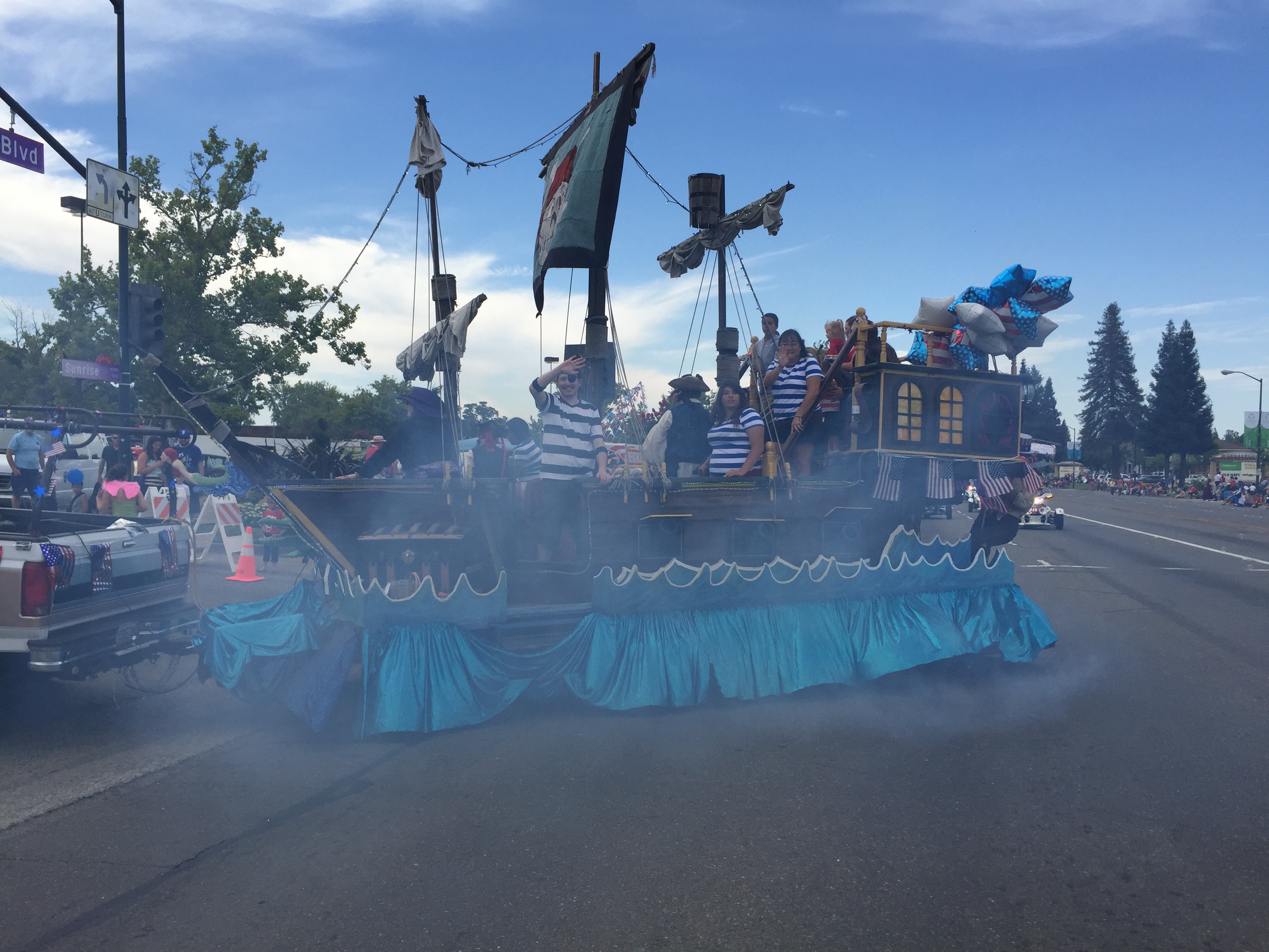Pirate ship float