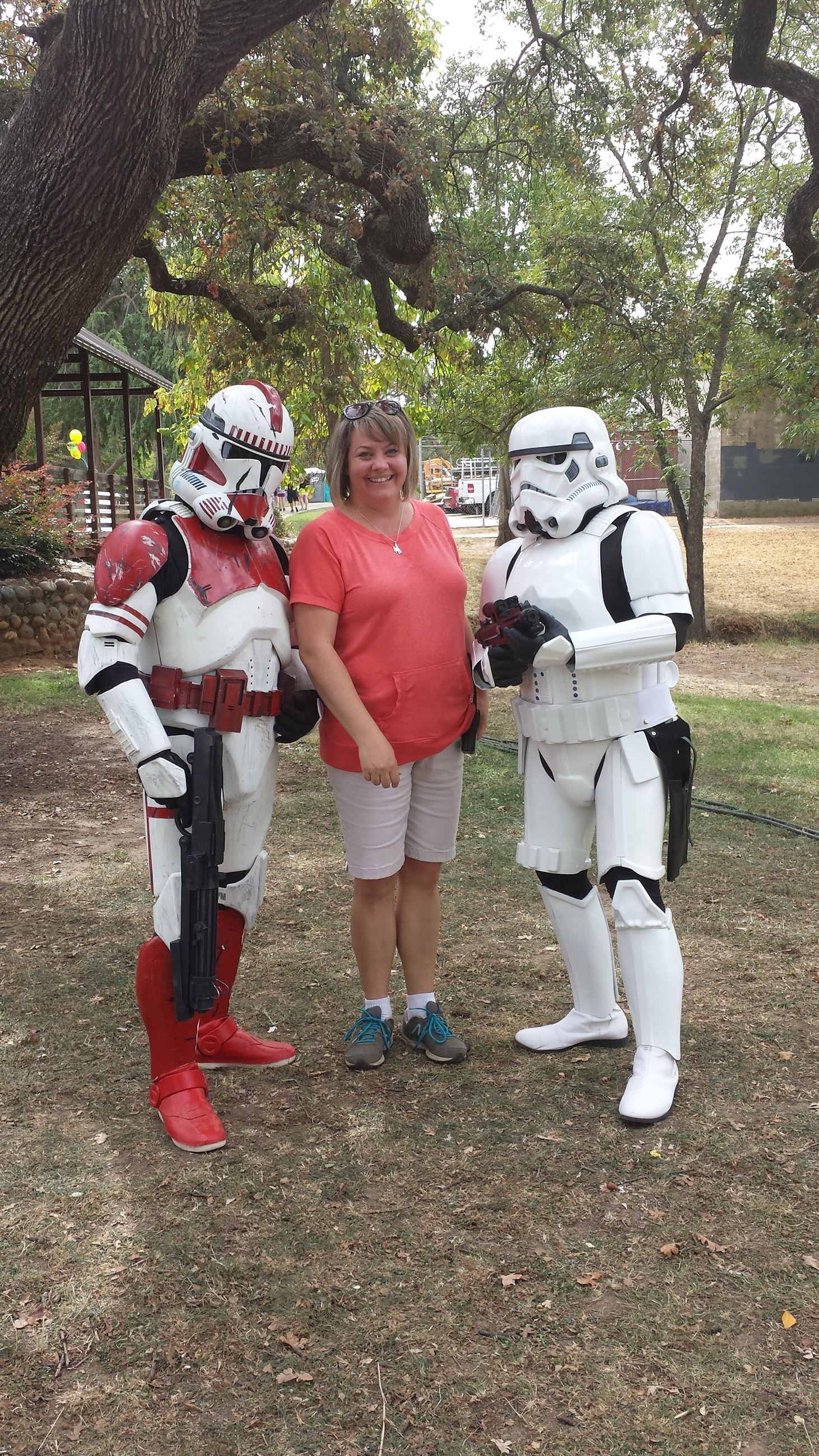 Posing with Stormtroopers